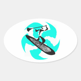 SUP IN BELIZE OVAL STICKER