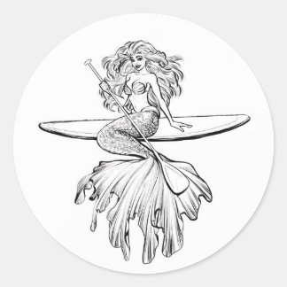 SUP Mermaid Sticker
