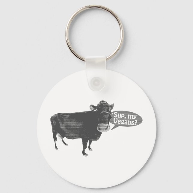 'sup my vegans key ring (Front)