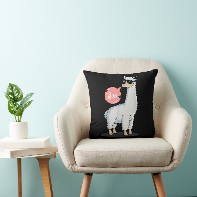 Sup No Drama Llama Animal Lover Awesome Funny Cute Cushion (Chair)