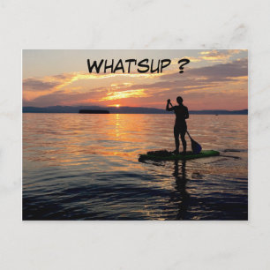 Sup  (Stand Up Paddle board) postcard