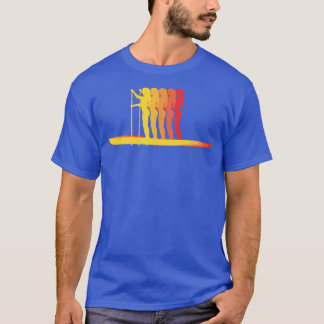 SUP Stand Up Paddle Boarding Paddle On Sunset Desi T-Shirt