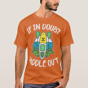 SUP Stand Up Paddle Boarding Summer Sunset Design T-Shirt