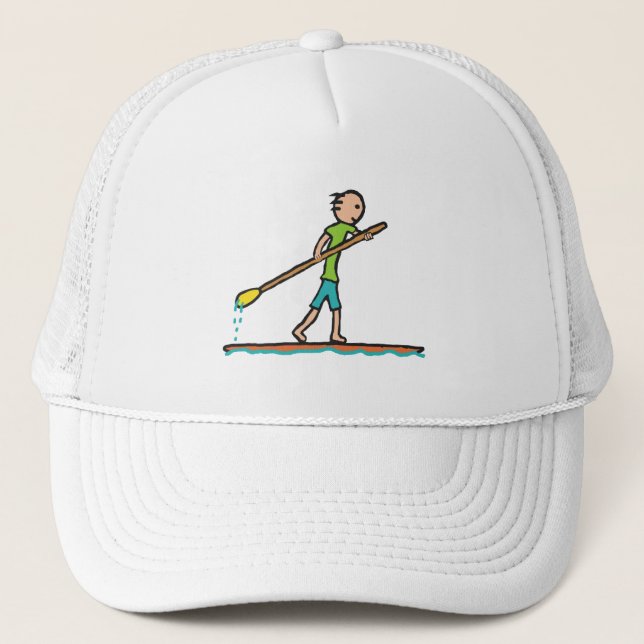 SUP Stand Up Paddleboard Trucker Hat (Front)