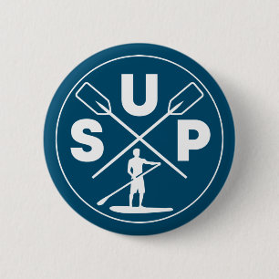 SUP Stand Up Paddling 6 Cm Round Badge