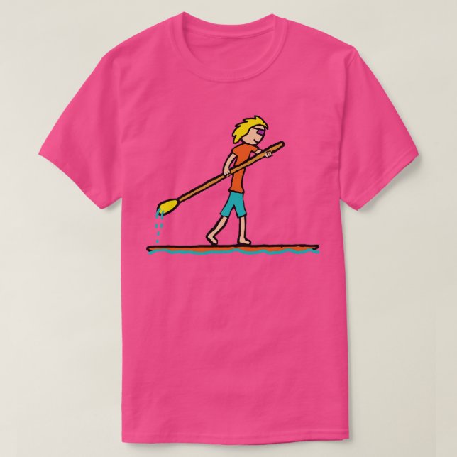 SUP Standup Paddleboard T-Shirt (Design Front)