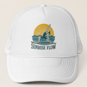 SUP Sunrise Flow Paddleboard Yoga Graphic Print Trucker Hat