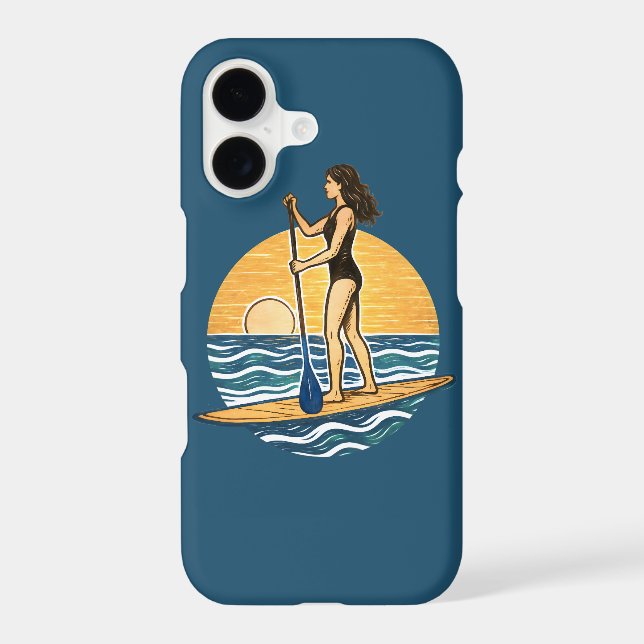 SUP Sunset Paddleboard | Blue Coastal Life Phone (Back)