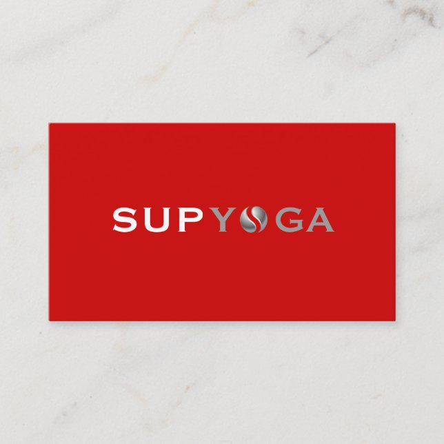 SUP YOGA BUSINESS CARD (Front)