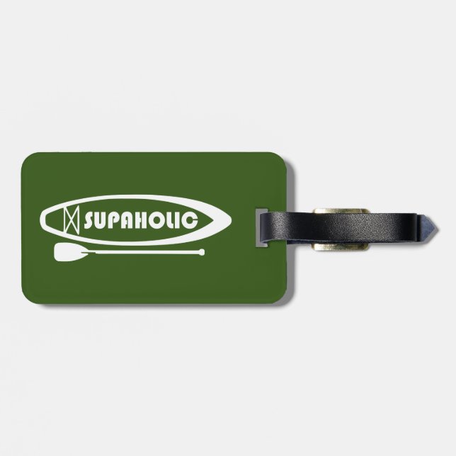 Supaholic Standup Paddleboarding Luggage Tag (Back Horizontal)