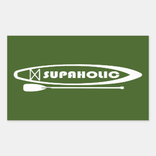 Supaholic Standup Paddleboarding Rectangular Sticker