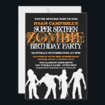 Super 16 Zombie Party Invitations<br><div class="desc">Have a super fun zombie party with these great invitations you personalise!</div>
