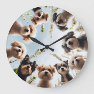 Super Adorable Puppy Funny Dog Wall Clock