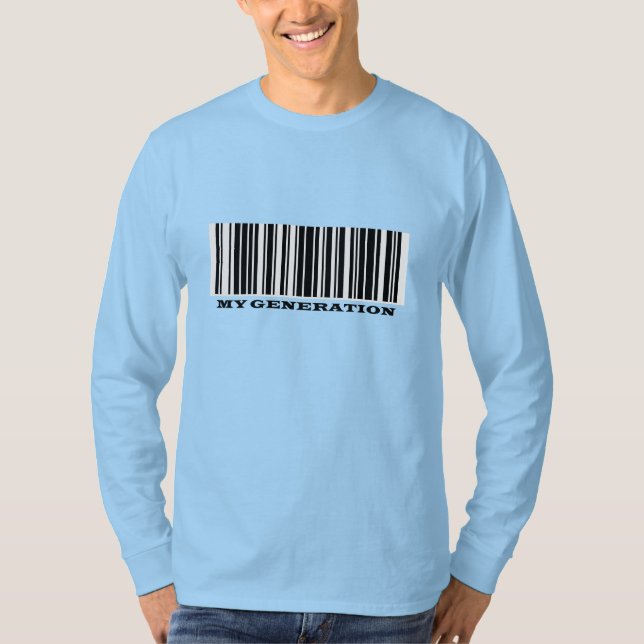 Super Agers BAR CODE Men's T-Shirt (Front)
