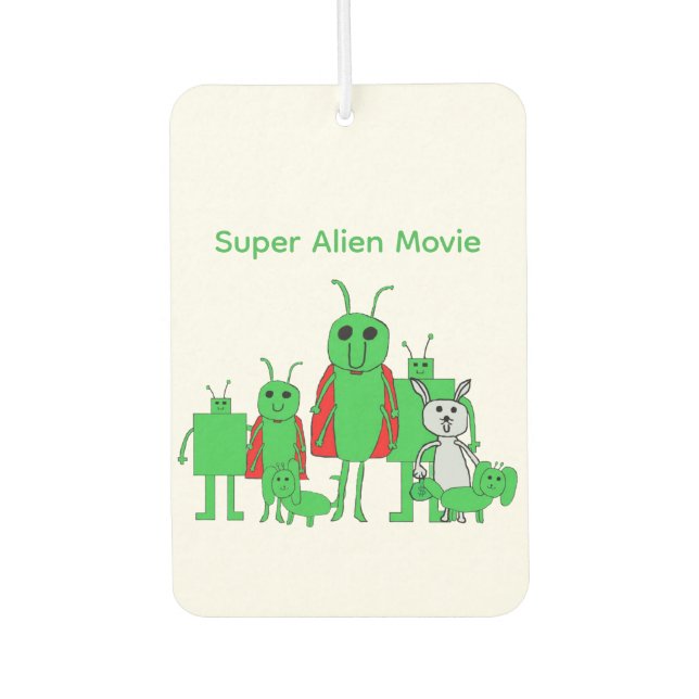 Super Alien Movie Full Character Car Air Freshener (Front)