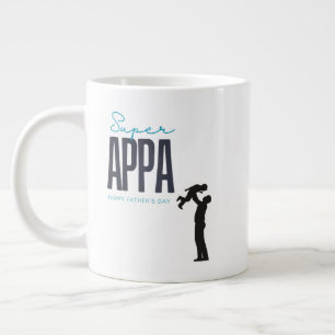 super Appa happy Father's Day Large Coffee Mug
