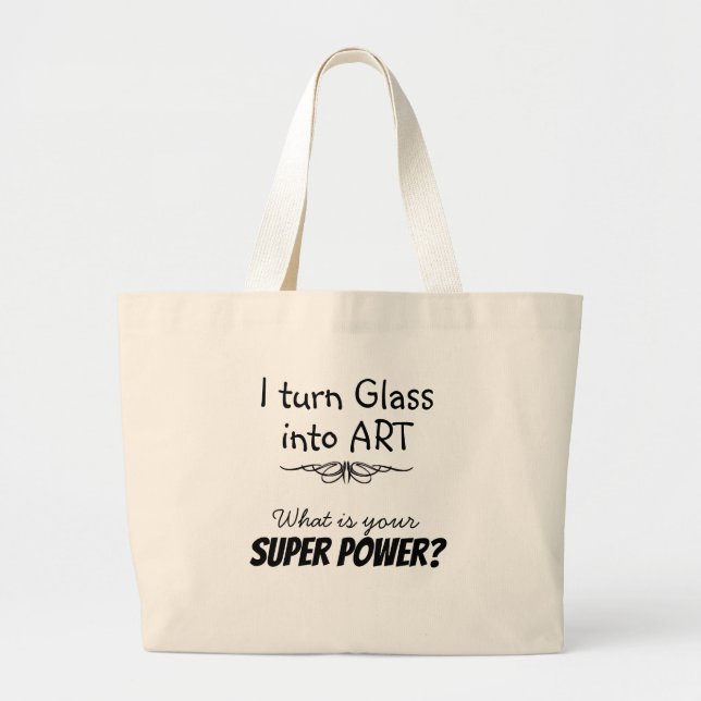 Super Artist Stained Glass Canvas Tote (Front)