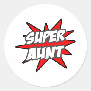 Super Aunt Classic Round Sticker