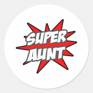 Super Aunt Classic Round Sticker