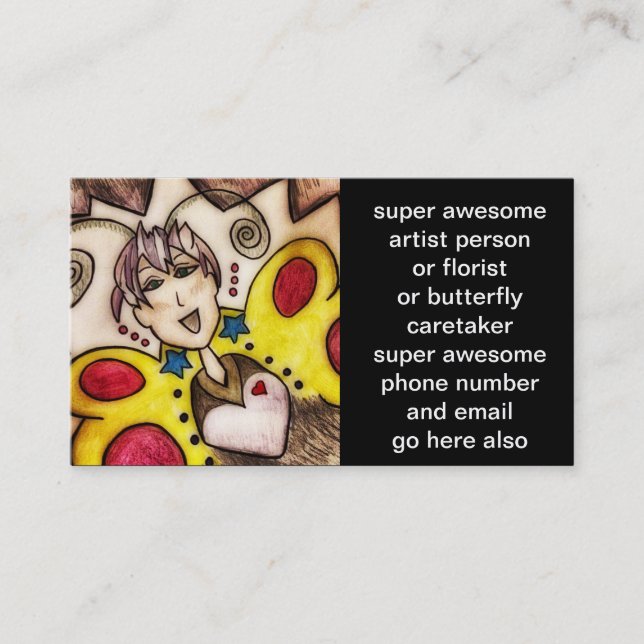 super awesome biz card (Front)
