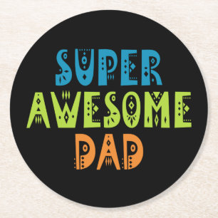 Super Awesome Dad Father's Day Coaster