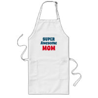 Super Awesome Mum Quote Red and Blue Typography