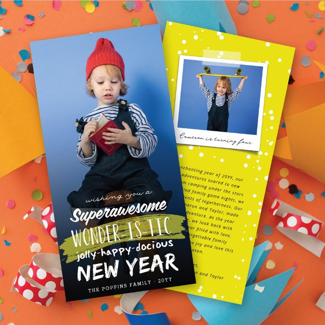 Super Awesome Wonderistic New Year Holiday Card (Creator Uploaded)