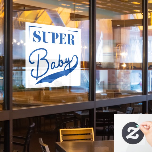 Super Baby Window Cling (Restaurant Window)