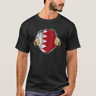 Super Bahraini Heritage Proud Bahrain Roots Flag T-Shirt