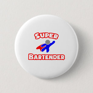 Super Bartender 6 Cm Round Badge