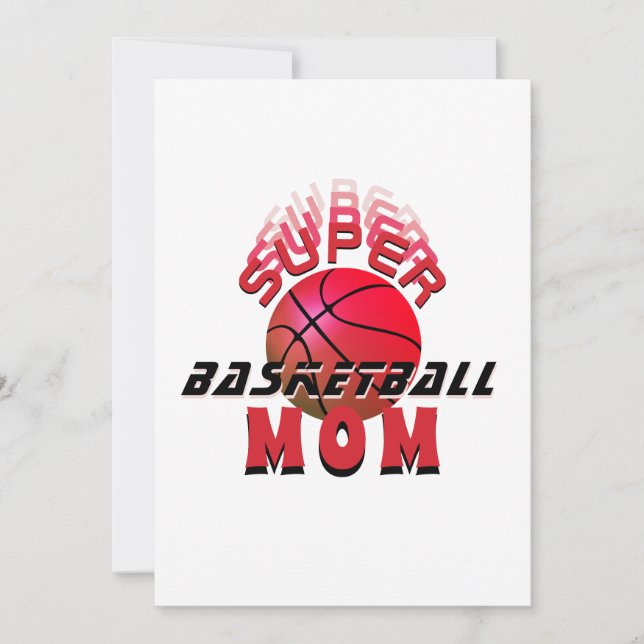 Super Basketball Mum Sporty Mother Mother`s Day Announcement (Front)
