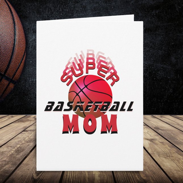 Super Basketball Mum Sporty Mother Mother`s Day  Card (Creator Uploaded)