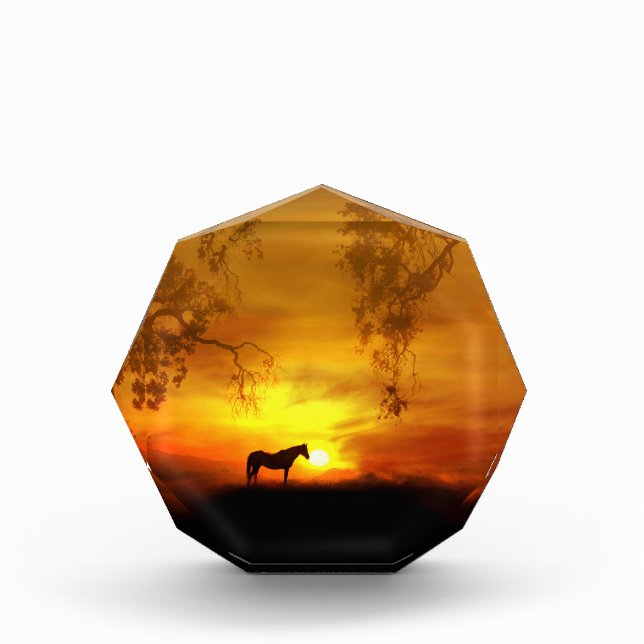 Super Beautiful Horse Fine Art Decor Block (Front)