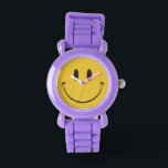Super big smile - don't worry be happy emoji watch<br><div class="desc">Super big smile - don't worry be happy emoji wrist watch for kids. Happy Face emoji. 

 Contact me for custom design requests</div>