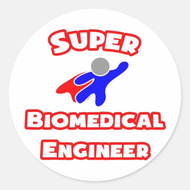 Super Biomedical Engineer Classic Round Sticker (Front)