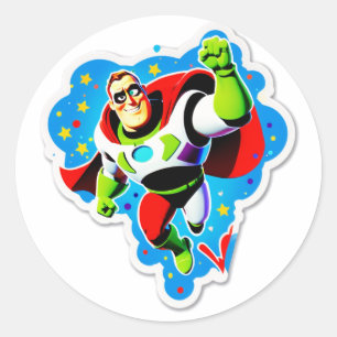 Super Birthday Bash – Girl Power Edition! Classic Round Sticker