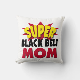 Super Black Belt Mum Cushion