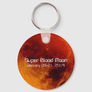 Super Blood Moon Eclipse 2019 Key Ring