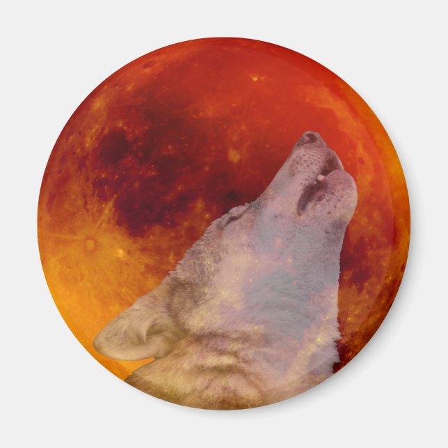 Super Blood Wolf Moon 2019 Magnet (Front)