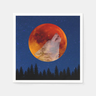 Super Blood Wolf Moon 2019 Napkin
