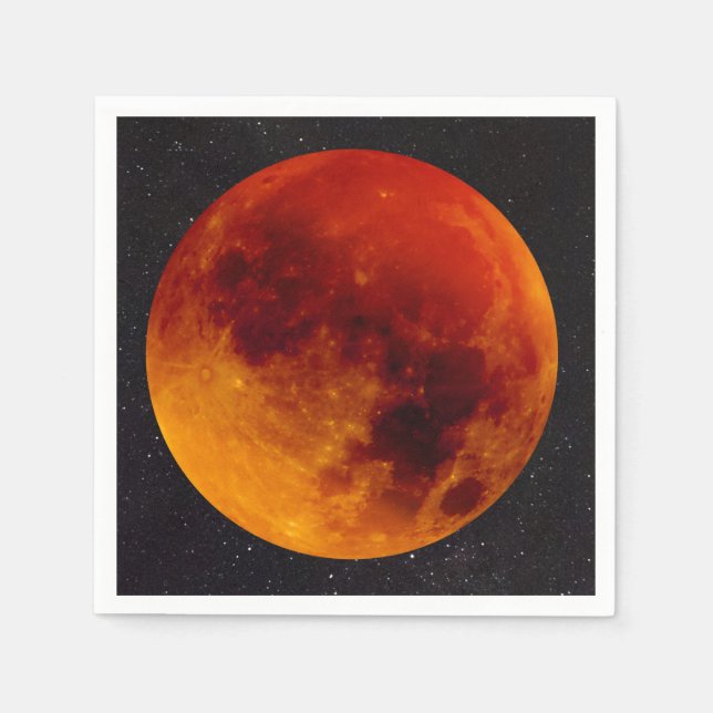 Super Blue Blood Moon Napkin (Front)
