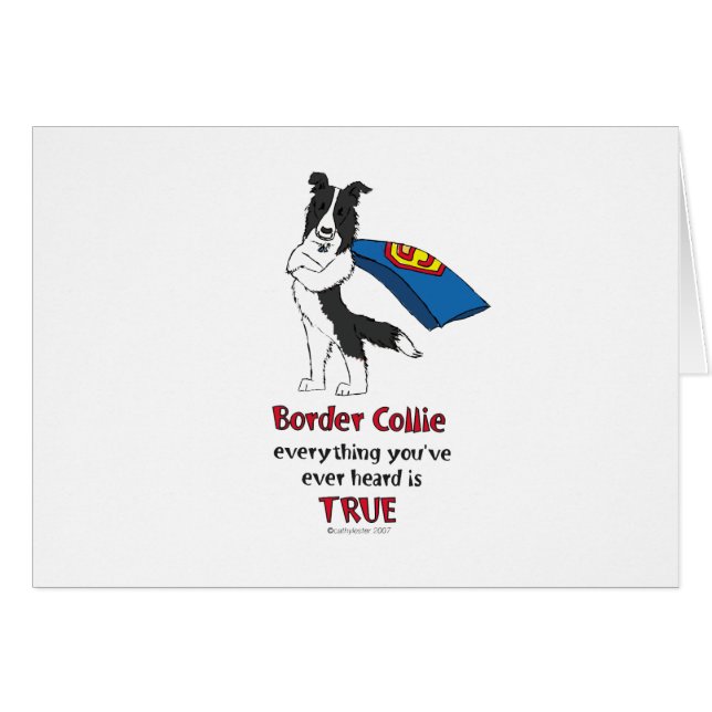 Super Border Collie Black (Front Horizontal)