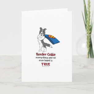 Super Border Collie blue merle Card