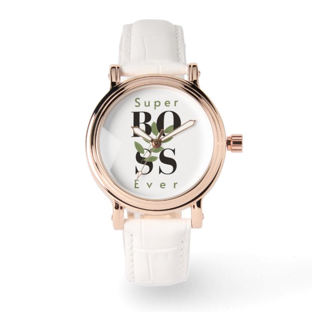 Super Boss Ever eWatch Watch best gift for her (Front)