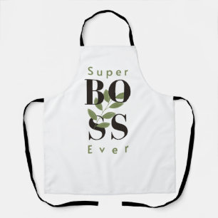 Super Boss Ever minimal style All-Over Print Apron