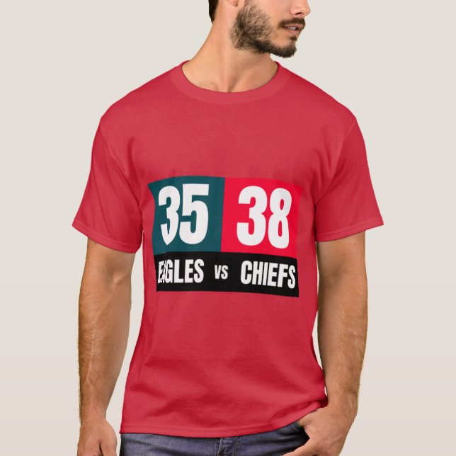 Super Bowl 57 Scoreboard T-Shirt (Front)