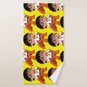 Super Boy Action Hero Bath Towel
