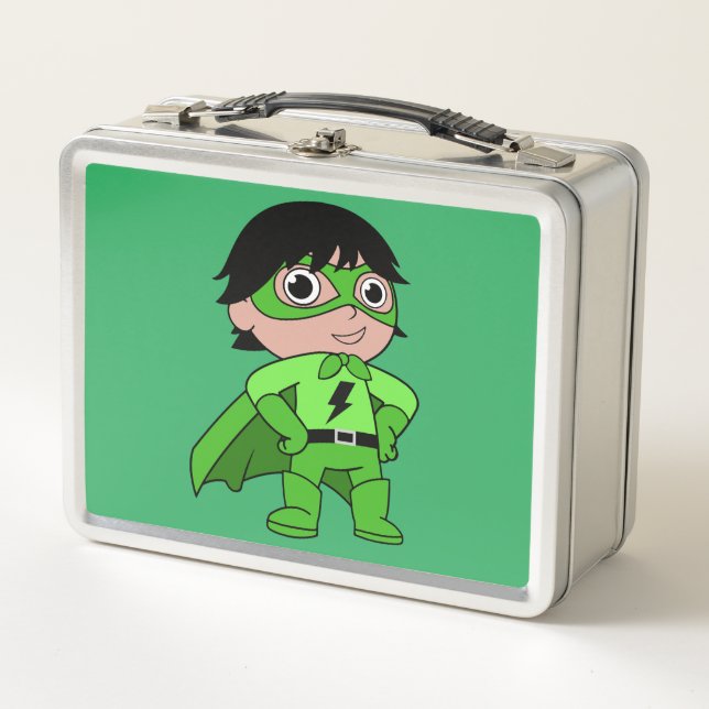 Super Boy Action Hero Metal Lunch Box (Front)