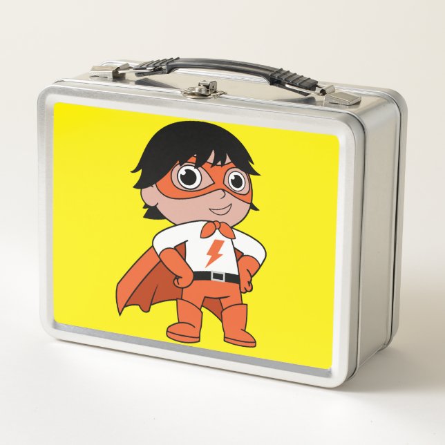 Super Boy Action Hero Metal Lunch Box (Front)