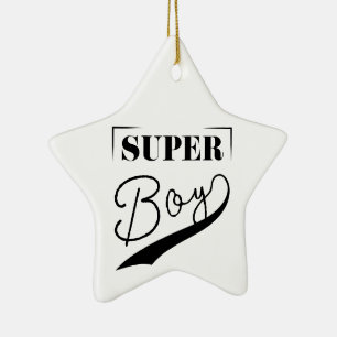 Super Boy Ceramic Tree Decoration